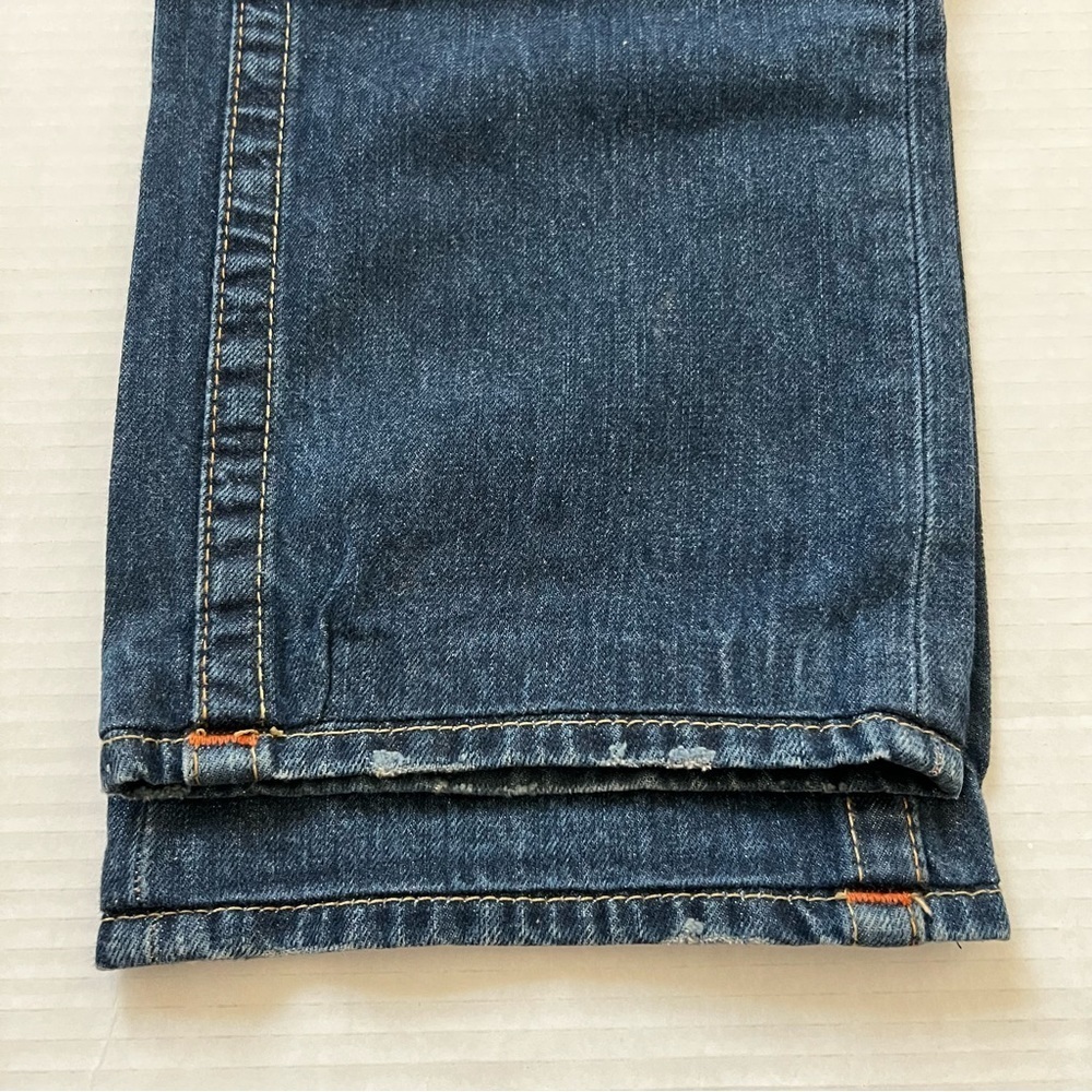 Vintage True Religion Rainbow Rope Stitch Button Fly Made in USA Jeans SZ 34 - Picture 9 of 17